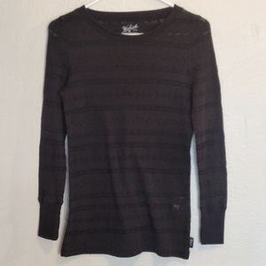 Woolrich Black/Charcoal Thermal Shirt Size Petite Small
